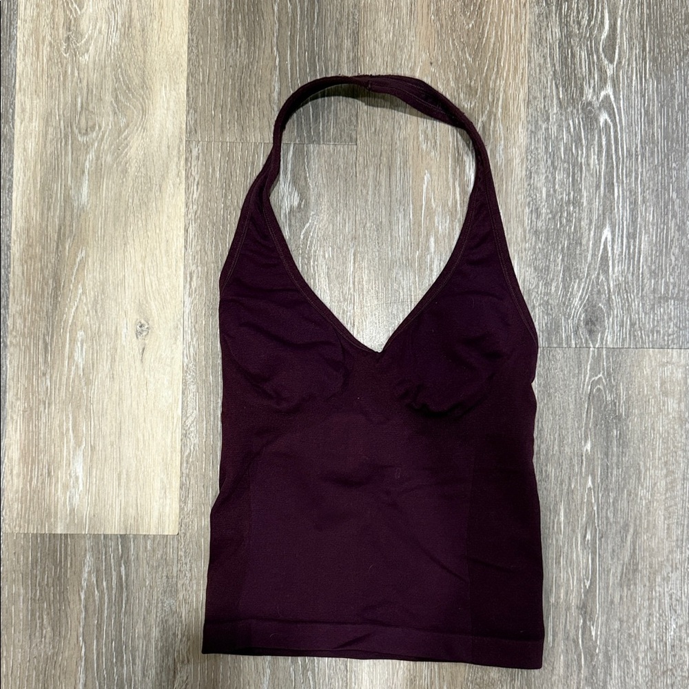 Deep Purple Activewear Halter Top